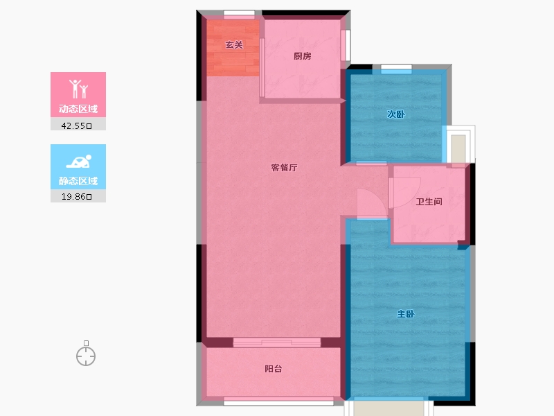 广东省-佛山市-国瑞温泉城-55.75-户型库-动静分区