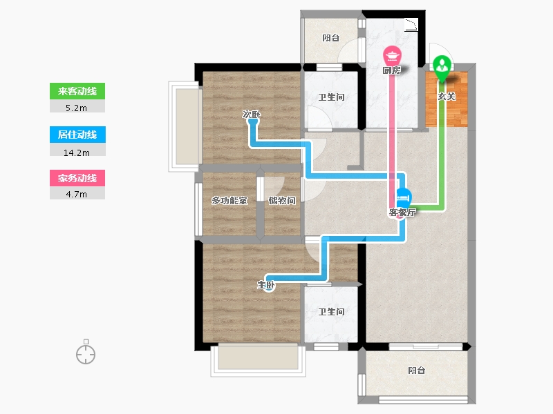 广东省-佛山市-岭南天地怡廷-79.21-户型库-动静线