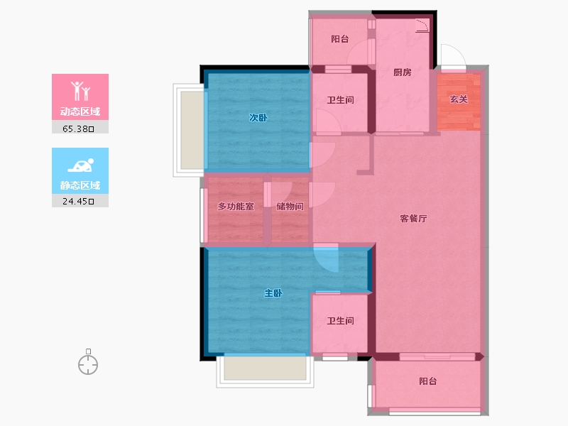 广东省-佛山市-岭南天地怡廷-79.21-户型库-动静分区