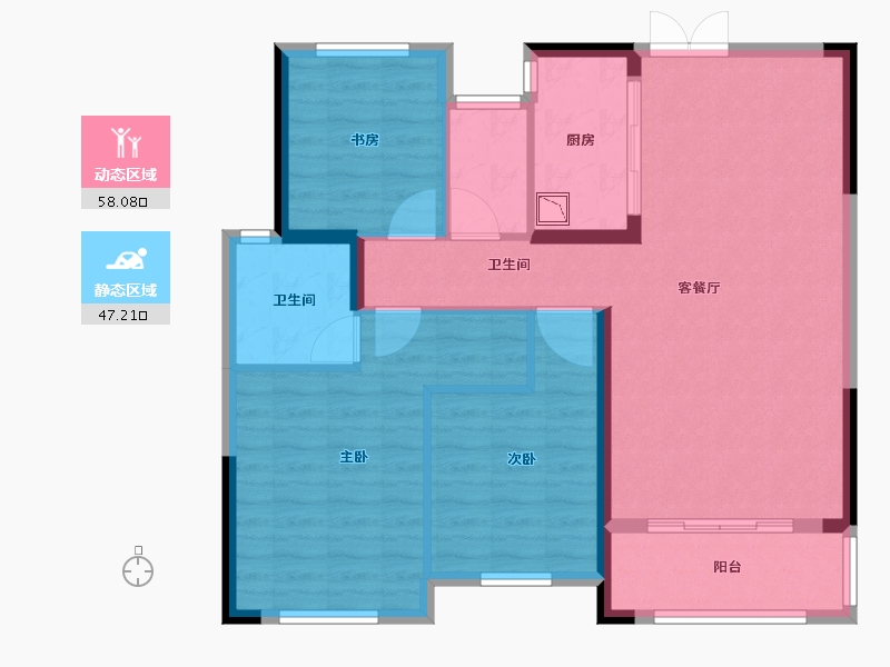 江西省-南昌市-新建城-95.14-户型库-动静分区