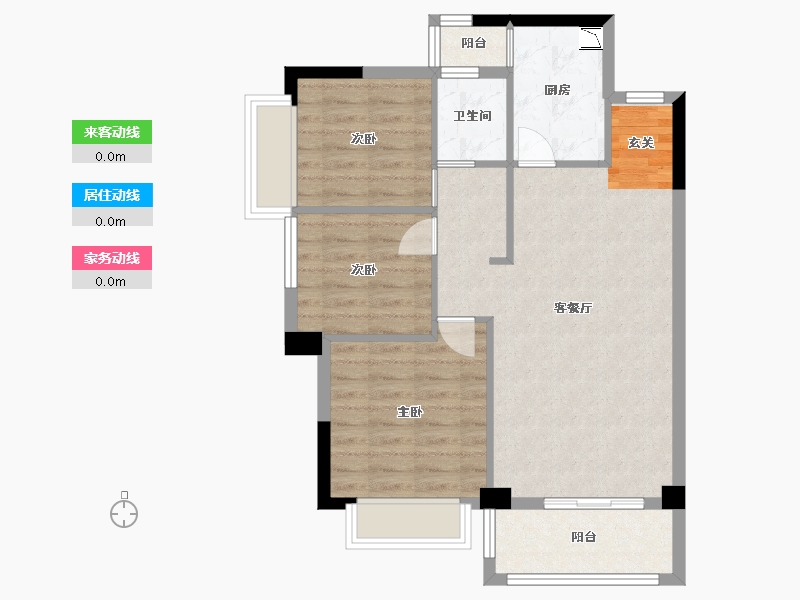 河南省-平顶山市-华讯大宅-73.65-户型库-动静线