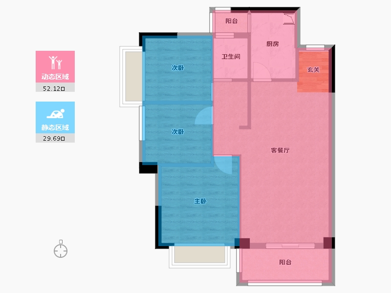 河南省-平顶山市-华讯大宅-73.65-户型库-动静分区