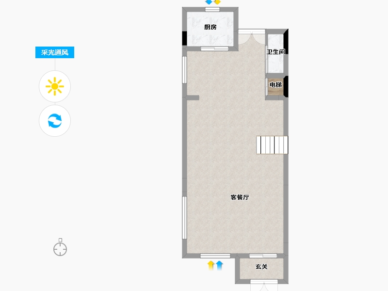 广东省-东莞市-招商雍和府-68.65-户型库-采光通风