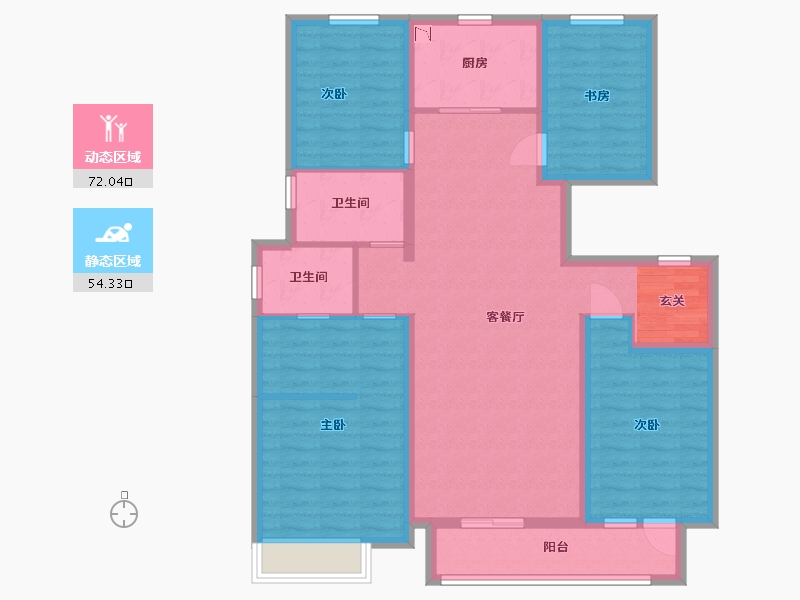 河北省-石家庄市-海亮德文郡-112.84-户型库-动静分区