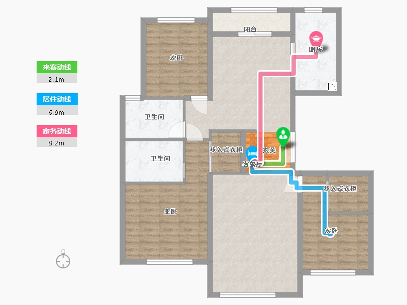 黑龙江省-哈尔滨市-哈尔滨融创文旅城-113.60-户型库-动静线