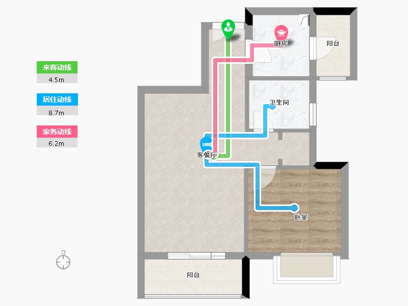 广东省-深圳市-顺和雅苑-48.46-户型库-动静线