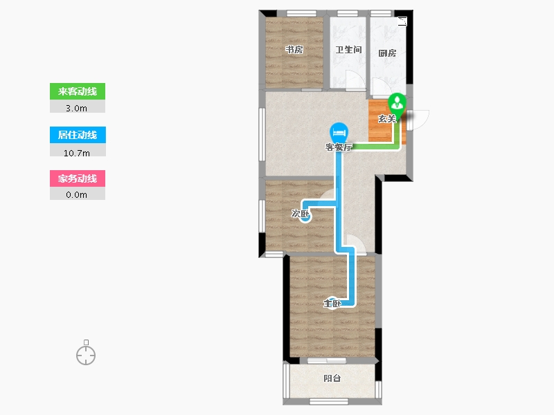 浙江省-嘉兴市-旭弘春熙苑-58.88-户型库-动静线