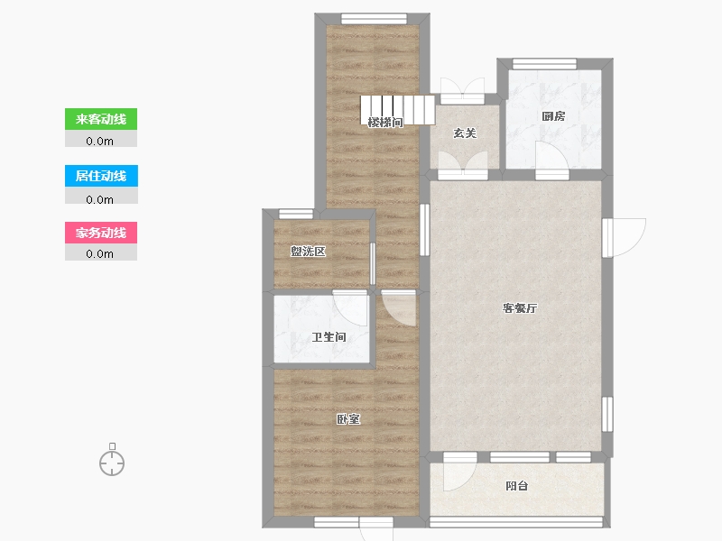 黑龙江省-哈尔滨市-融创御湖宸院-70.75-户型库-动静线