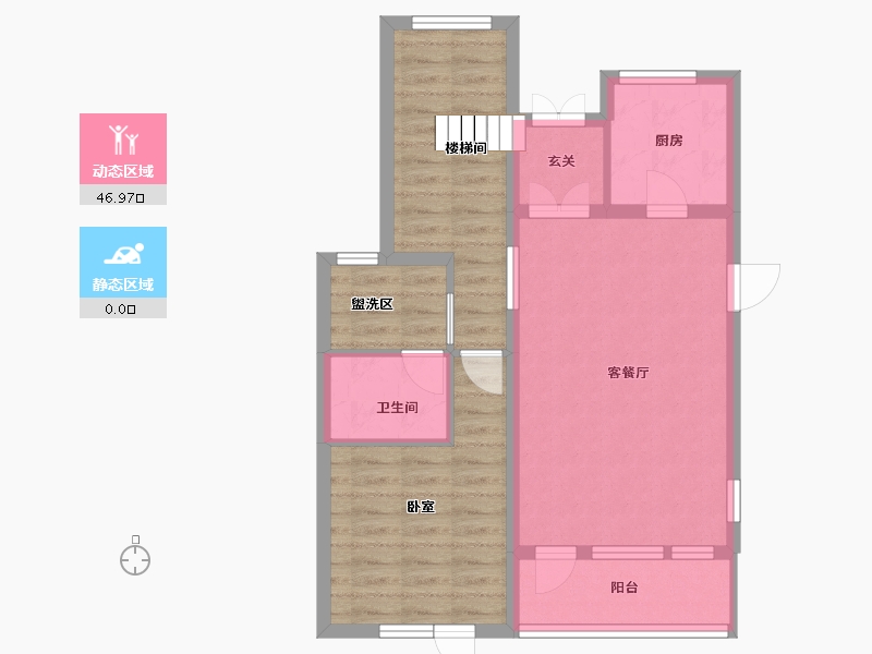 黑龙江省-哈尔滨市-融创御湖宸院-70.75-户型库-动静分区