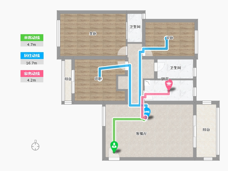 湖南省-长沙市-保利西海岸-89.99-户型库-动静线