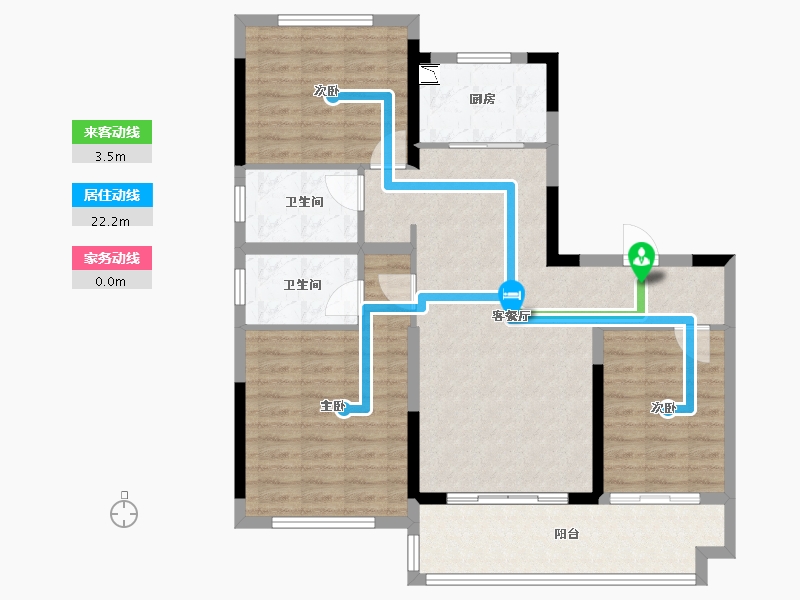 江苏省-宿迁市-碧桂园凤凰湾-97.00-户型库-动静线