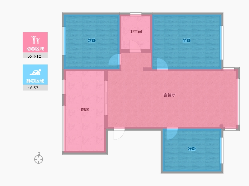 甘肃省-酒泉市-肃北-101.47-户型库-动静分区