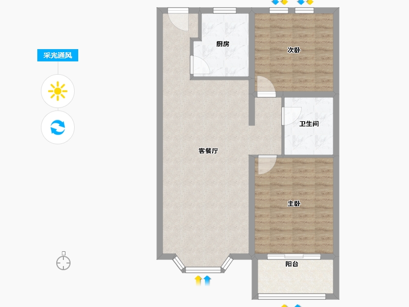 河北省-保定市-英伦名郡-80.00-户型库-采光通风