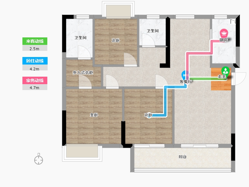 江西省-九江市-中辉学府-83.99-户型库-动静线