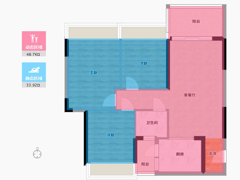 广东省-湛江市-万合隆广场-73.99-户型库-动静分区