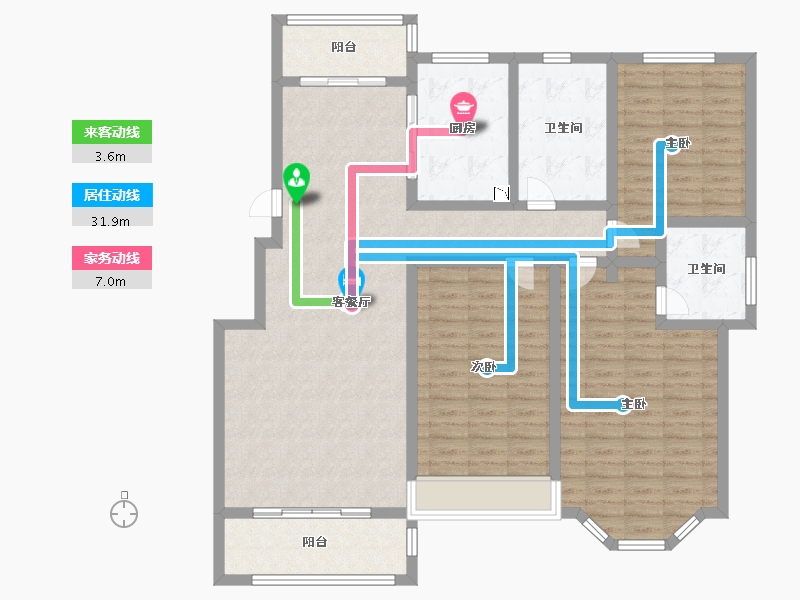 河南省-郑州市-老街绿地郑东新苑二期-129.99-户型库-动静线