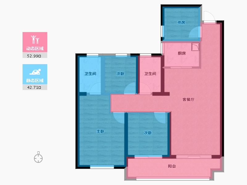 云南省-昆明市-观云海-84.39-户型库-动静分区