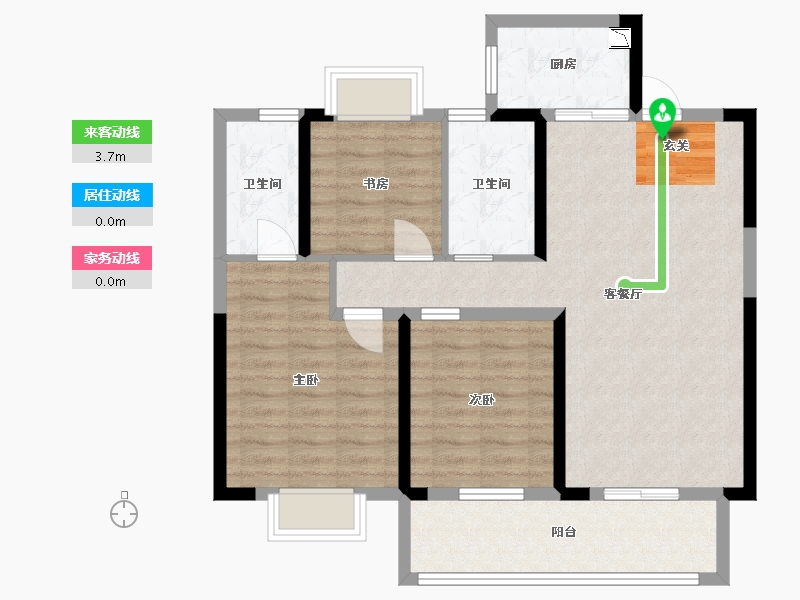 江西省-九江市-赣电荣府-88.00-户型库-动静线