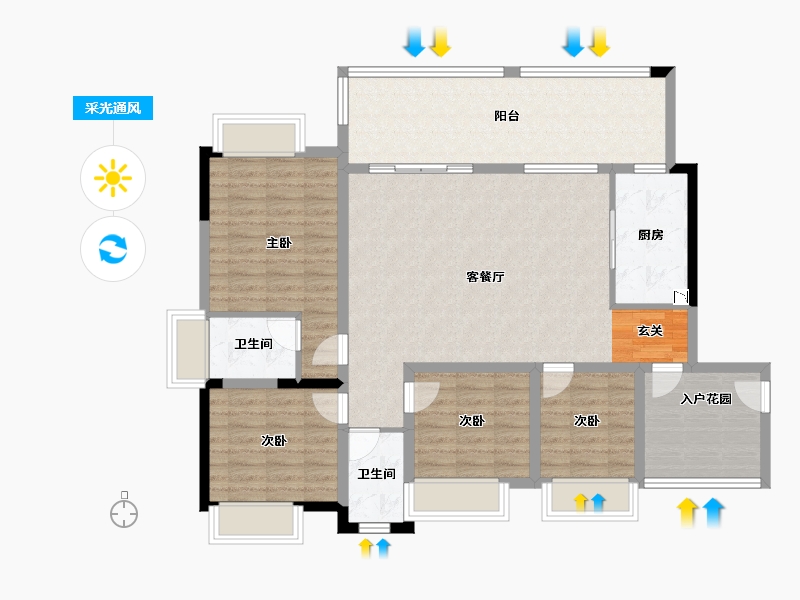 贵州省-黔南布依族苗族自治州-南洲国际-117.81-户型库-采光通风