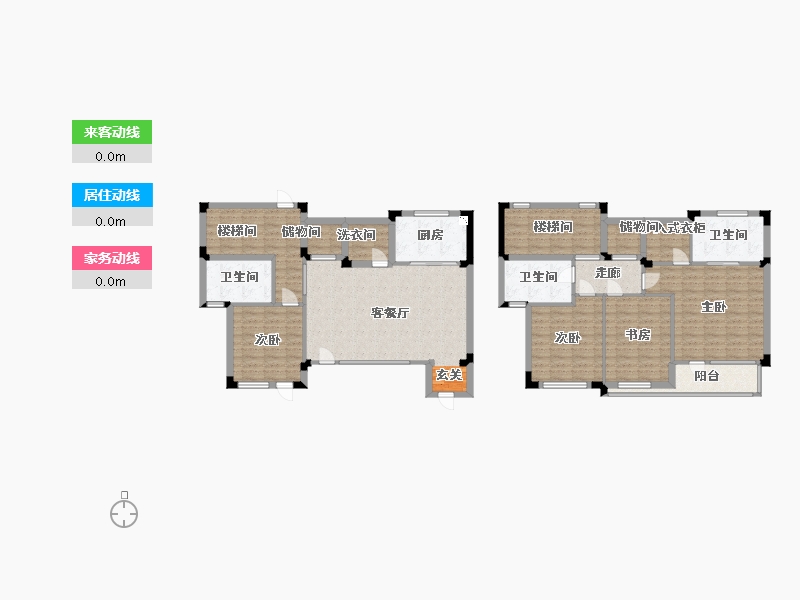 浙江省-衢州市-蓝城・春风江山・烟霞山居-143.99-户型库-动静线