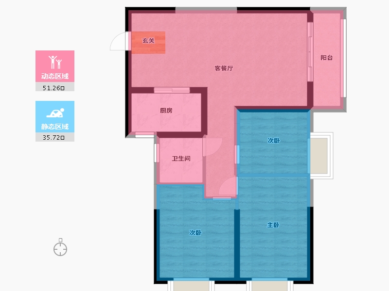 湖北省-武汉市-城投秀水青城-77.85-户型库-动静分区