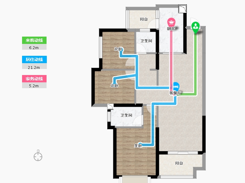 四川省-成都市-恒大未来城-87.02-户型库-动静线