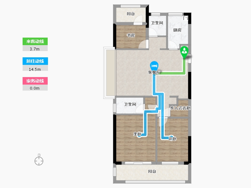 浙江省-温州市-德信东望里-84.80-户型库-动静线