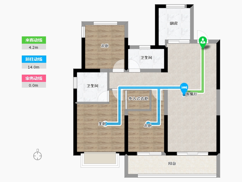 浙江省-温州市-融创翡翠海岸城-85.11-户型库-动静线