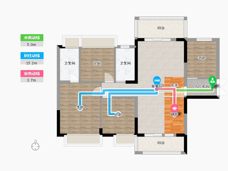 广西壮族自治区-钦州市-浦北晨华城市广场-99.59-户型库-动静线