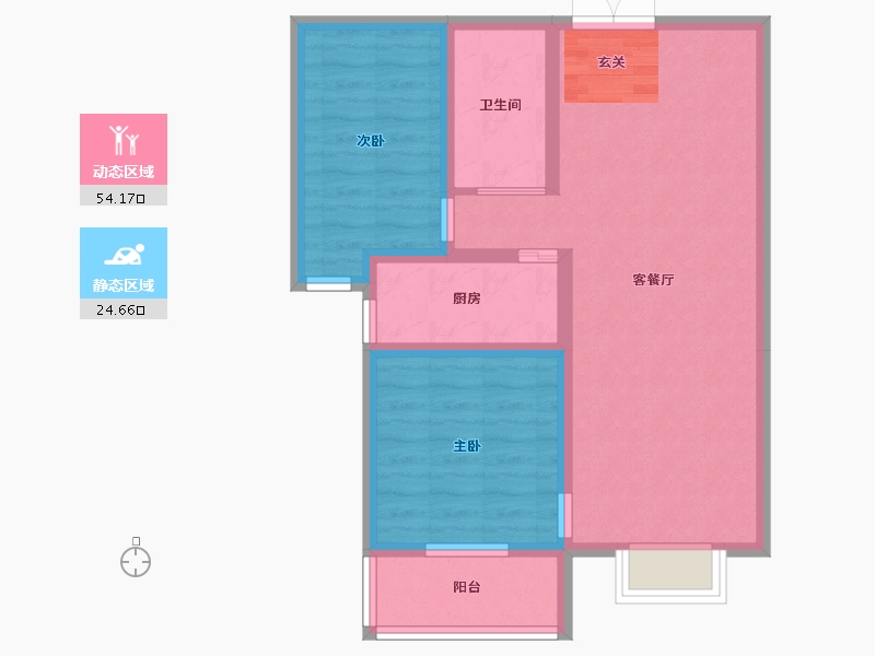 河北省-廊坊市-卓立金领域-70.05-户型库-动静分区