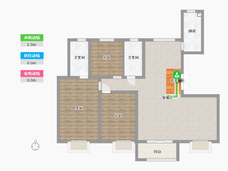 河北省-廊坊市-康城瑞府-110.40-户型库-动静线