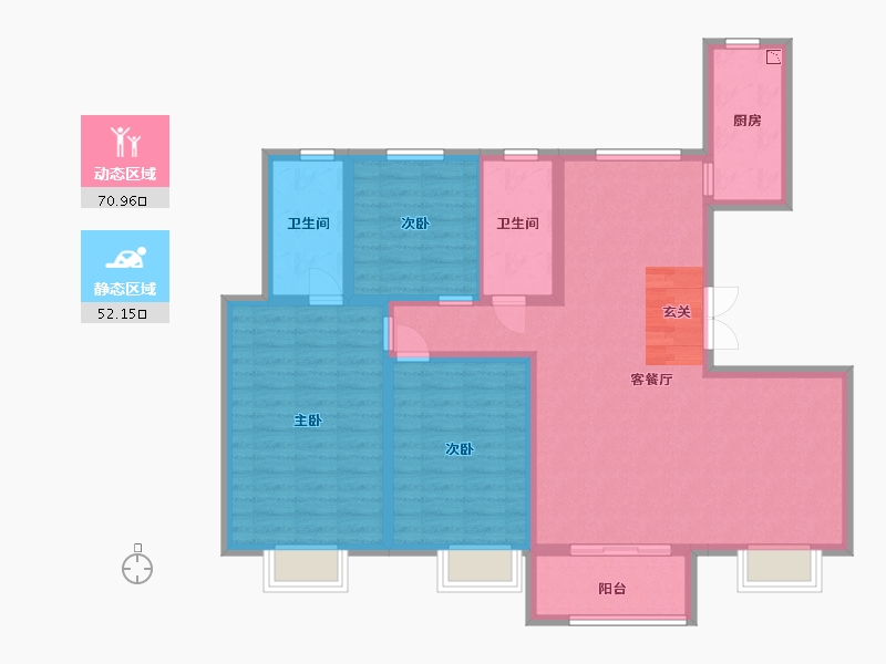 河北省-廊坊市-康城瑞府-110.40-户型库-动静分区