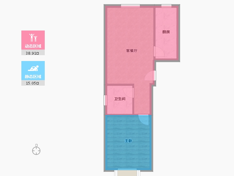 河南省-郑州市-西湖春天-48.75-户型库-动静分区