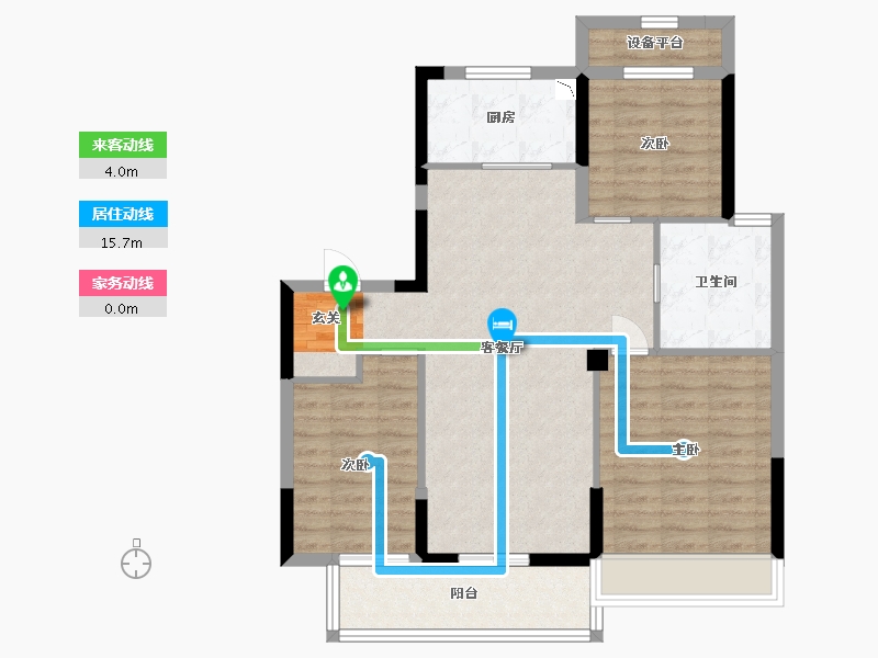 安徽省-宿州市-万兴・龙玺台-87.54-户型库-动静线