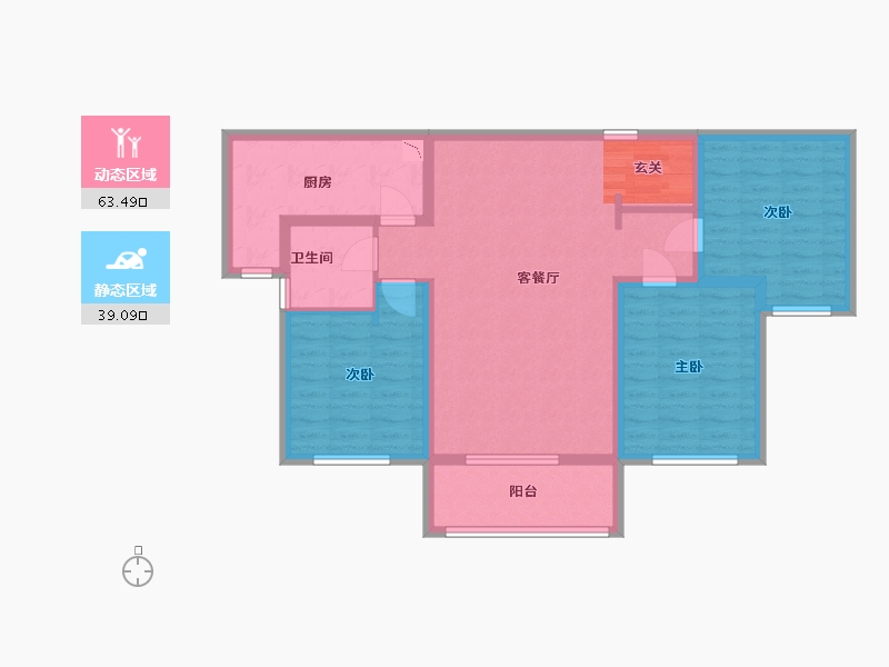 青海省-西宁市-昆御府-91.20-户型库-动静分区