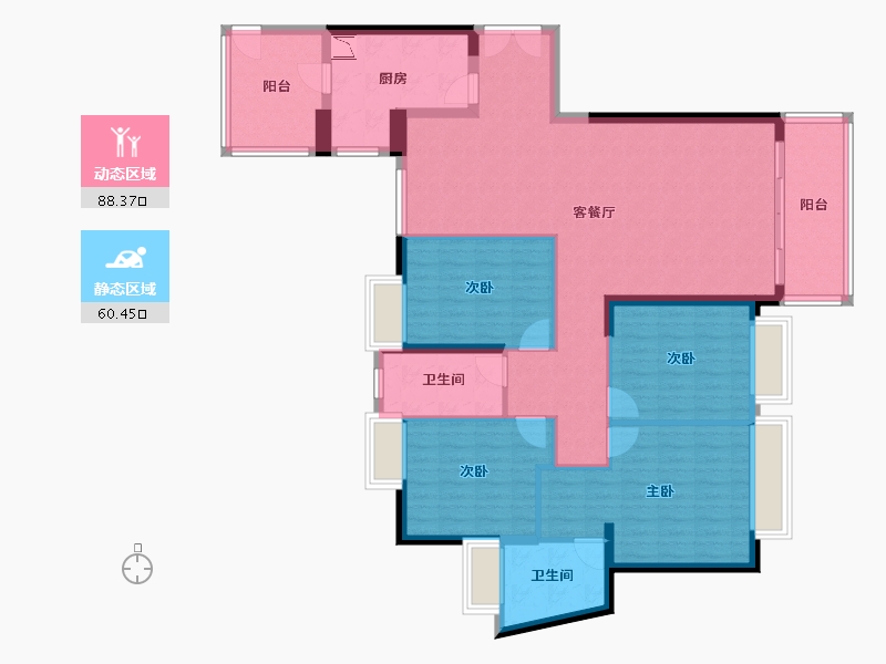 广东省-中山市-中山奥园-134.22-户型库-动静分区