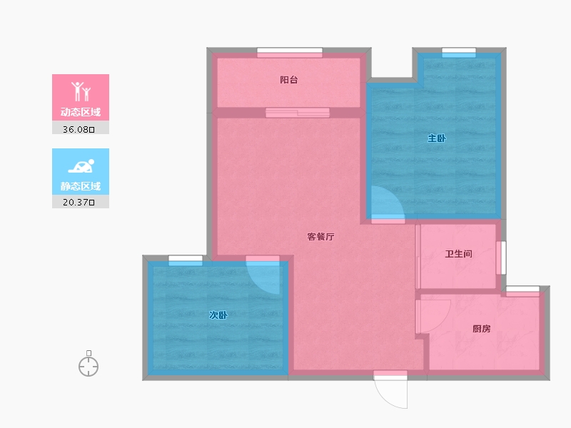 江苏省-无锡市-华憬-49.58-户型库-动静分区