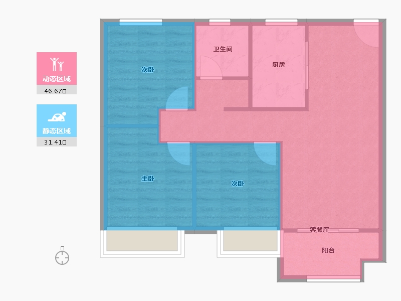 河南省-郑州市-新城郡望府-71.00-户型库-动静分区