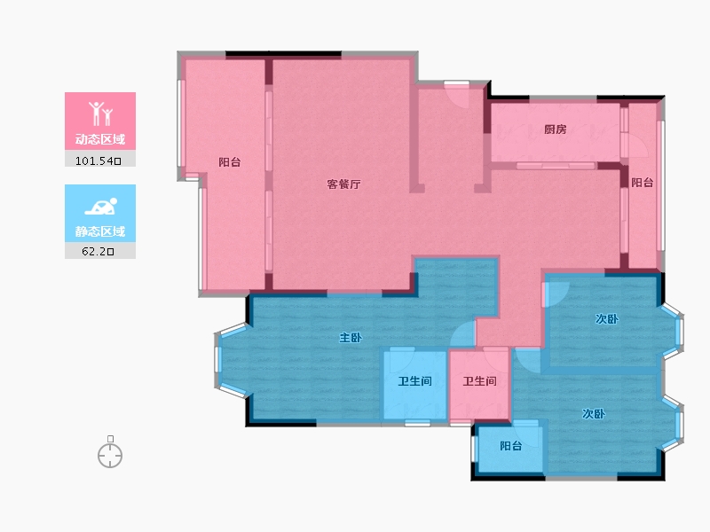 贵州省-贵阳市-乐湾国际城-148.08-户型库-动静分区