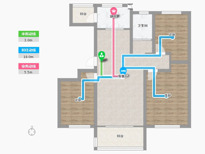 山东省-日照市-盛世城-83.67-户型库-动静线