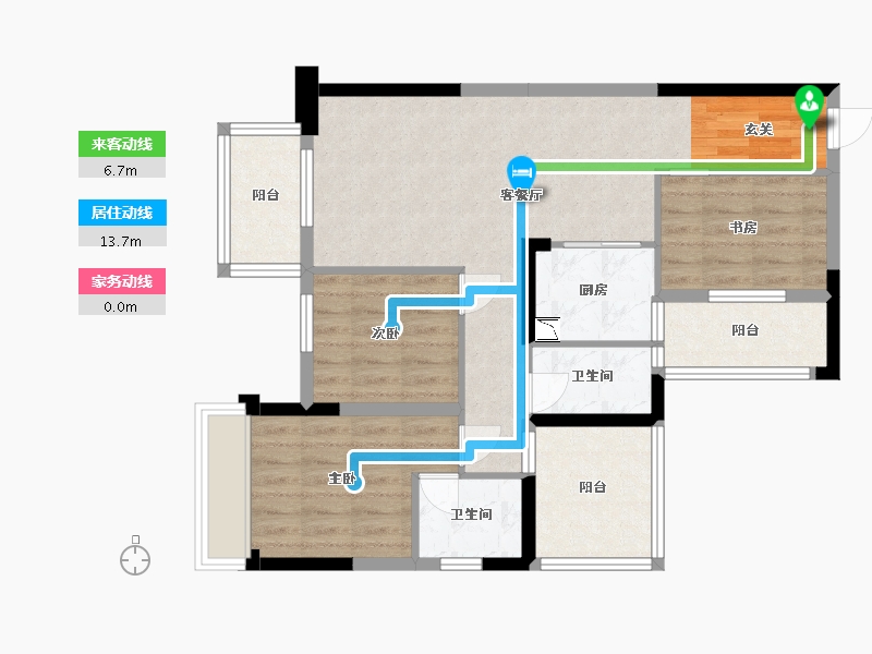 广西壮族自治区-南宁市-盛邦珑悦-78.64-户型库-动静线