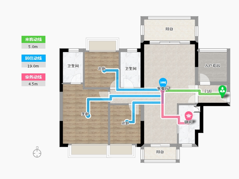 广东省-东莞市-揽胜湾-90.55-户型库-动静线