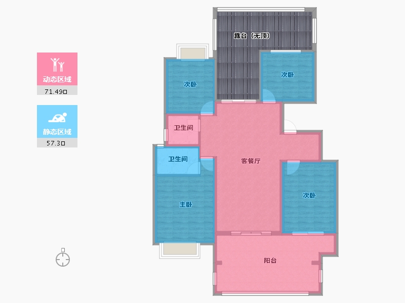 陕西省-汉中市-智慧城-139.21-户型库-动静分区