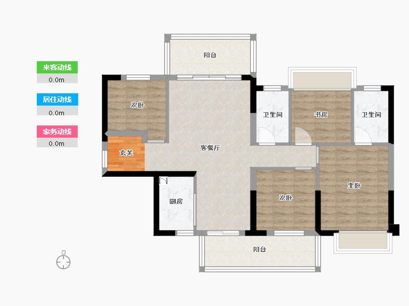 广西壮族自治区-南宁市-锦上城-92.03-户型库-动静线