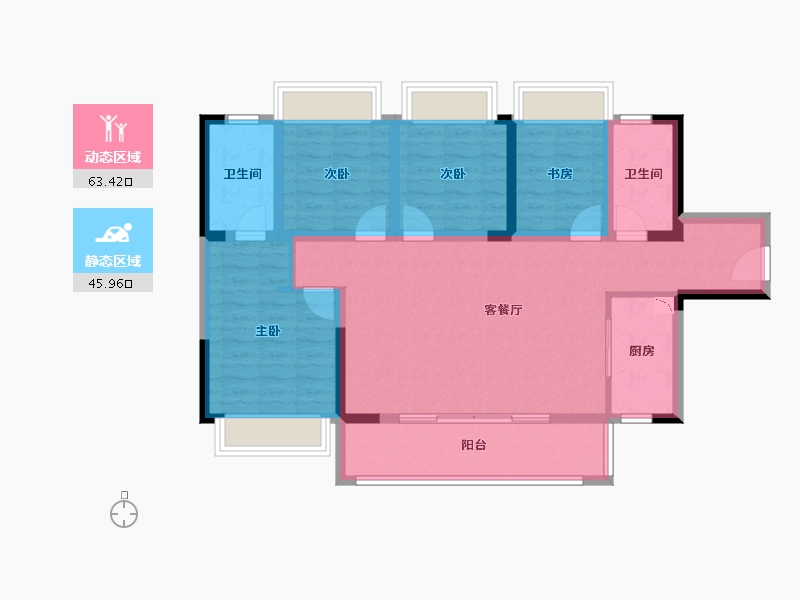 四川省-成都市-天湖湾-97.01-户型库-动静分区