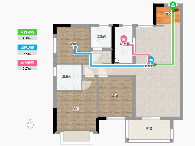 广西壮族自治区-南宁市-新城悦隽江山-78.40-户型库-动静线