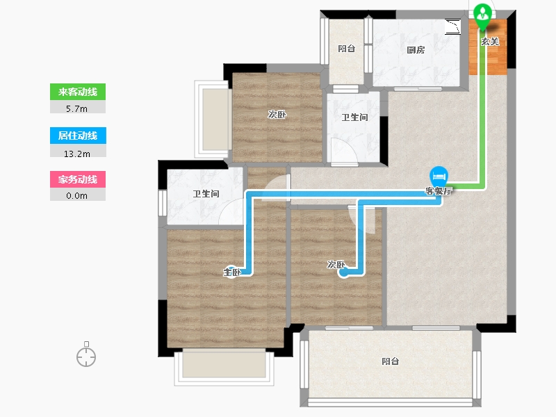 广西壮族自治区-南宁市-山湖海上城-83.20-户型库-动静线