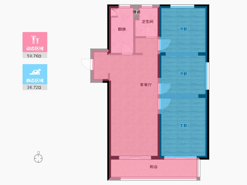 山东省-菏泽市-华地翡翠公园-78.02-户型库-动静分区