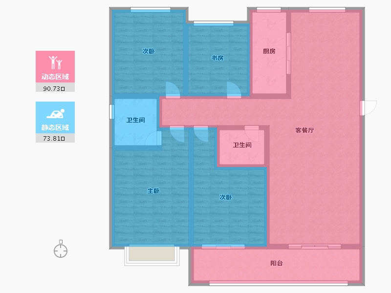 山东省-菏泽市-菏泽佳和广场-148.00-户型库-动静分区