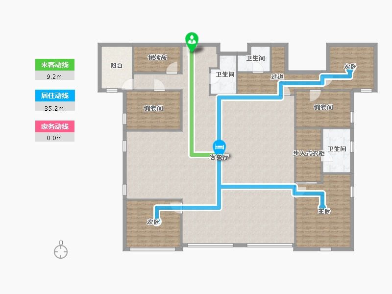 上海-上海市-老西门新苑-219.89-户型库-动静线